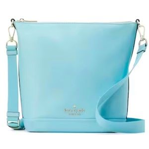 NWT Kate Spade Chelsea Duffle Blue Satin